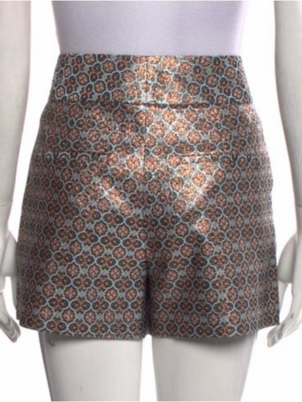 Alice + Olivia Cady Metallic High Waist Short size 6 NEW condition